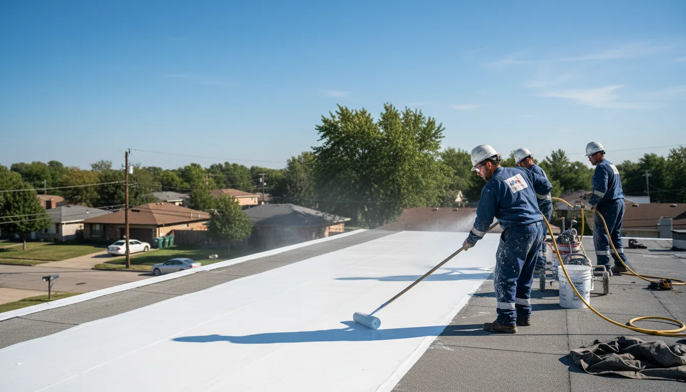 Commercial roof coating in Evans, WA near me